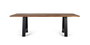GINER Y COLOMER Mesa de comedor de acacia y patas de metal 240 cm